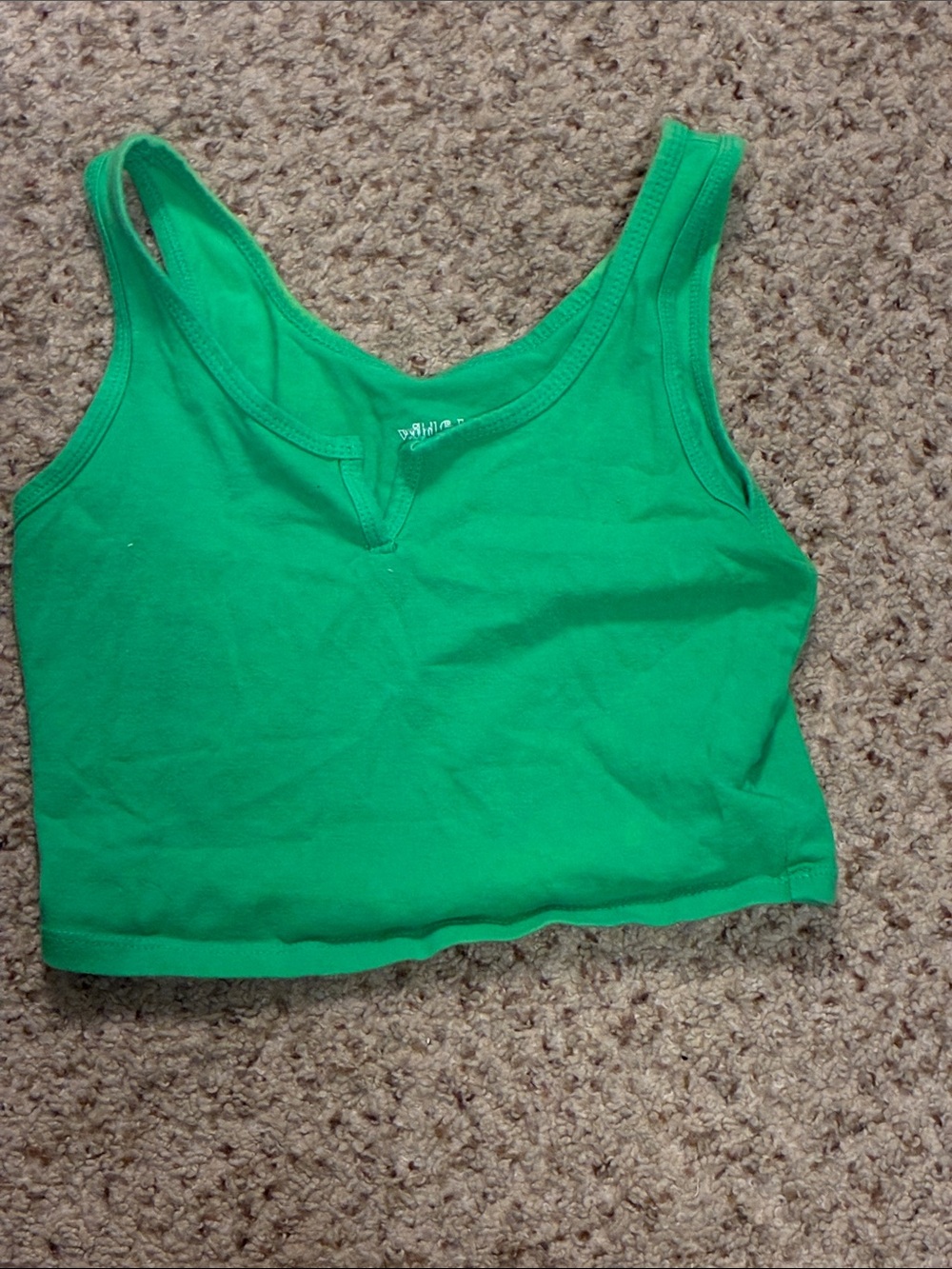 wild fable Green Crop Tank Top